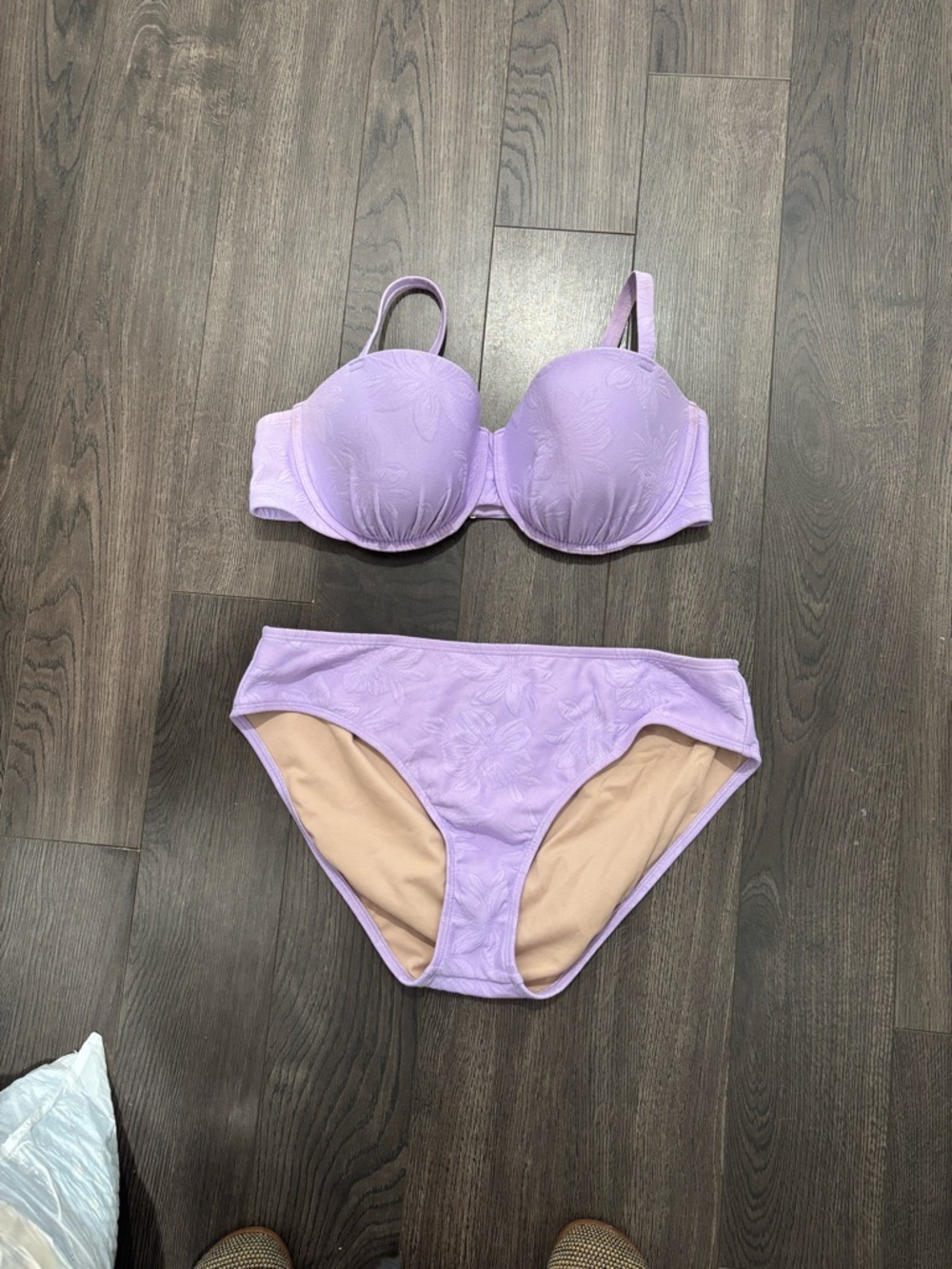 Shade & Shore Lilac Two-Piece Bikini Set